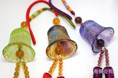 春秋實(shí)體工廠(chǎng)直銷(xiāo) 福牛寶寶琥珀色正品脫蠟琉璃汽車(chē)飾品